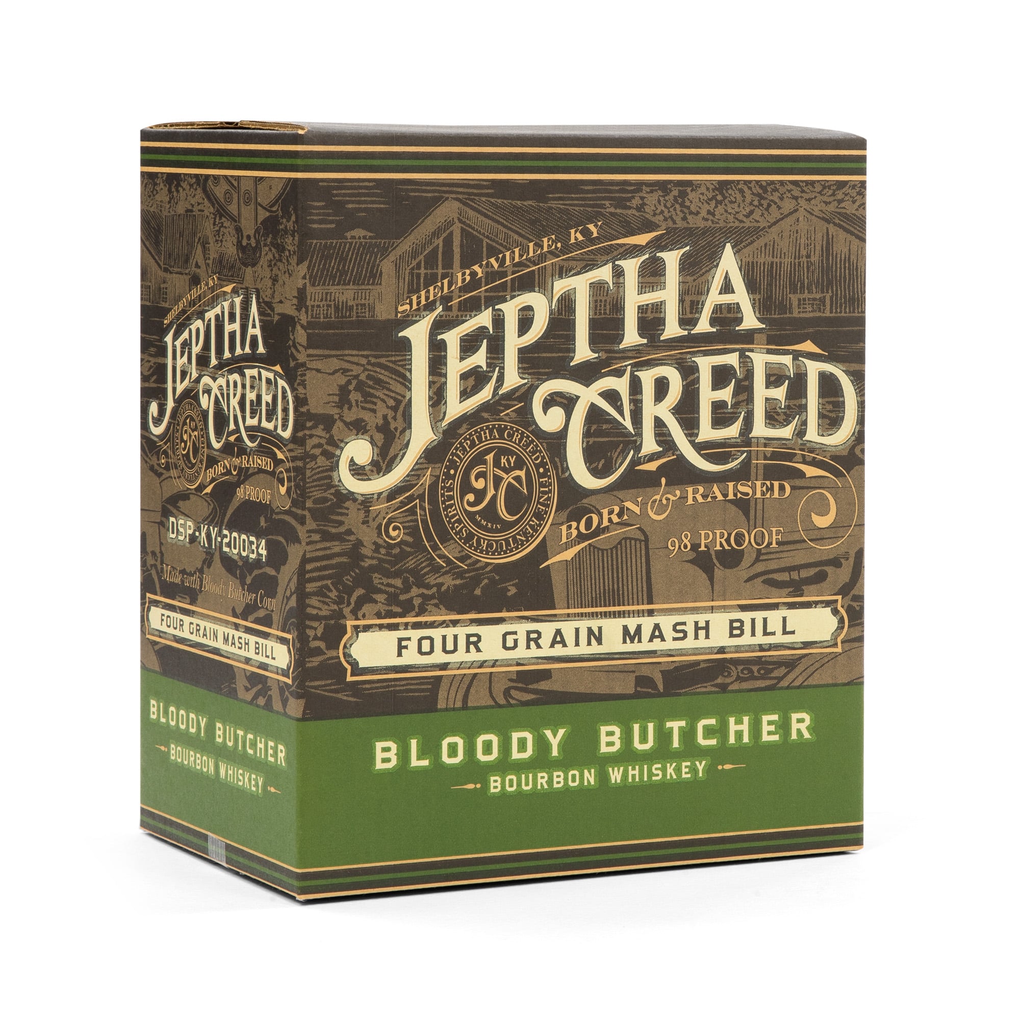 Jeptha Creed Bloody Butcher Whiskey box